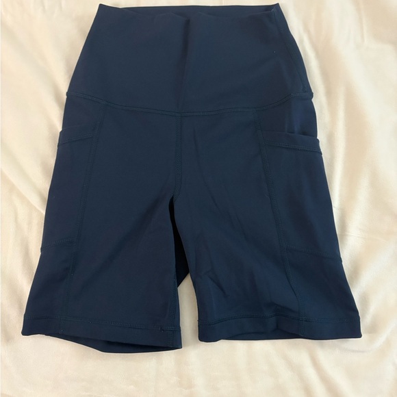 Members Mark Women's Small Navy Blue Compression Athletic Shorts - Picture 1 of 6